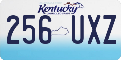 KY license plate 256UXZ