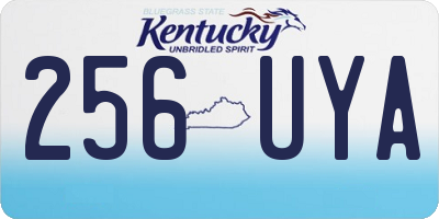 KY license plate 256UYA