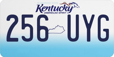 KY license plate 256UYG