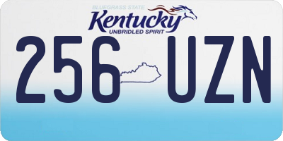 KY license plate 256UZN