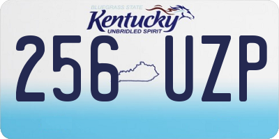 KY license plate 256UZP