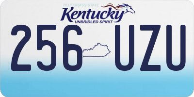KY license plate 256UZU