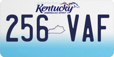 KY license plate 256VAF