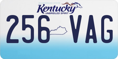 KY license plate 256VAG