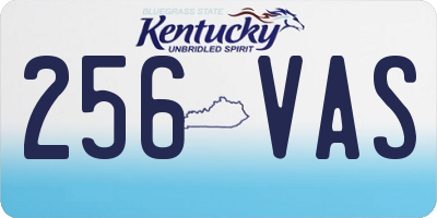 KY license plate 256VAS