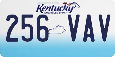 KY license plate 256VAV