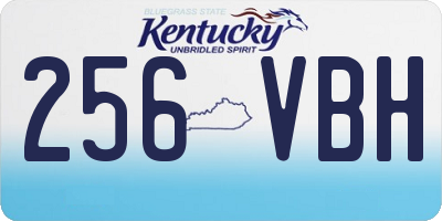 KY license plate 256VBH