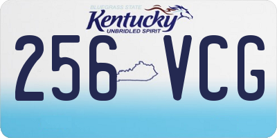 KY license plate 256VCG