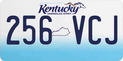 KY license plate 256VCJ