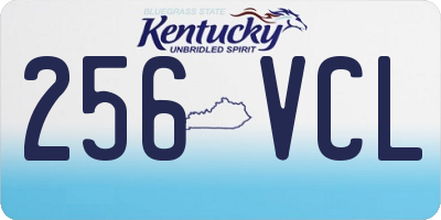 KY license plate 256VCL