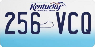 KY license plate 256VCQ