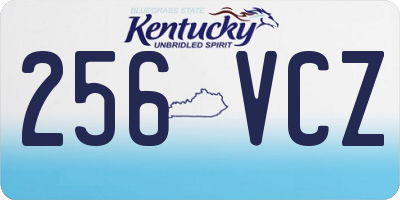 KY license plate 256VCZ