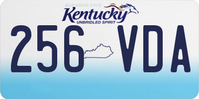 KY license plate 256VDA