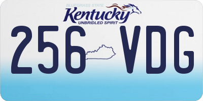 KY license plate 256VDG