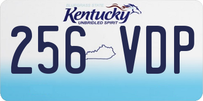 KY license plate 256VDP