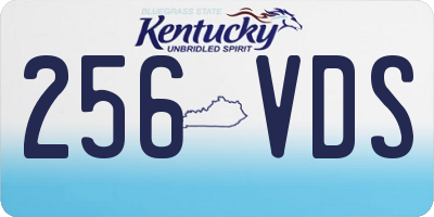 KY license plate 256VDS