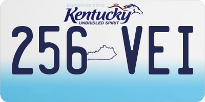 KY license plate 256VEI