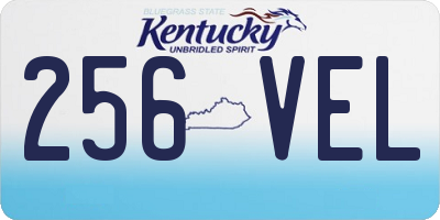 KY license plate 256VEL