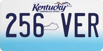 KY license plate 256VER