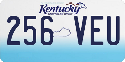 KY license plate 256VEU
