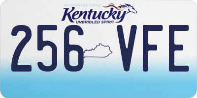 KY license plate 256VFE