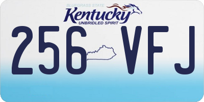 KY license plate 256VFJ