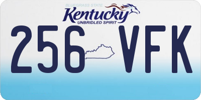 KY license plate 256VFK