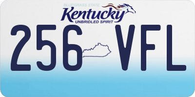 KY license plate 256VFL