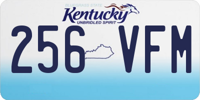 KY license plate 256VFM
