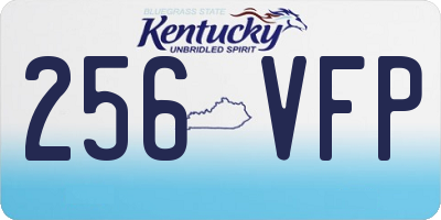 KY license plate 256VFP