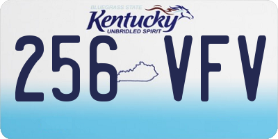 KY license plate 256VFV
