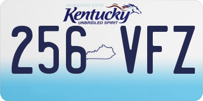 KY license plate 256VFZ