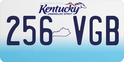 KY license plate 256VGB