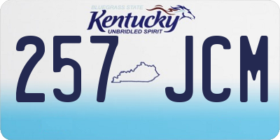 KY license plate 257JCM