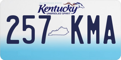 KY license plate 257KMA