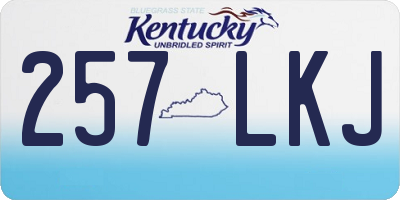 KY license plate 257LKJ