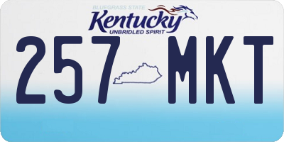 KY license plate 257MKT