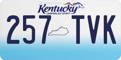 KY license plate 257TVK