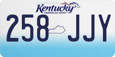 KY license plate 258JJY