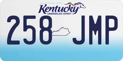 KY license plate 258JMP