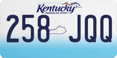 KY license plate 258JQQ