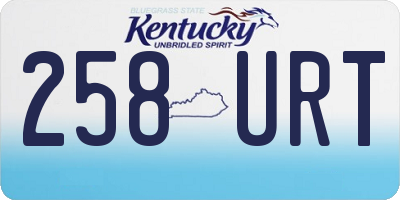 KY license plate 258URT