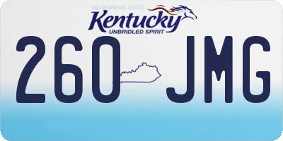 KY license plate 260JMG
