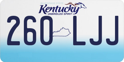 KY license plate 260LJJ