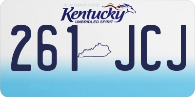 KY license plate 261JCJ