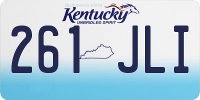 KY license plate 261JLI