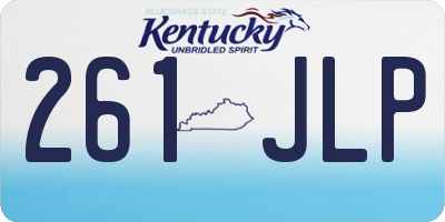 KY license plate 261JLP