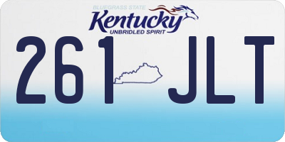 KY license plate 261JLT