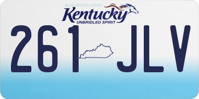 KY license plate 261JLV