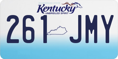 KY license plate 261JMY